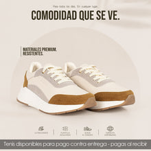 Cargar imagen en el visor de la galería, TENIS VLEZ TALC MUSTARD DAMA
