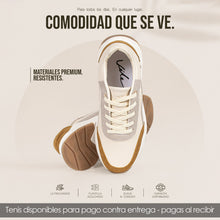Cargar imagen en el visor de la galería, TENIS VLEZ TALC MUSTARD DAMA

