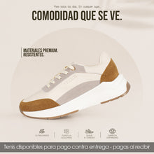 Cargar imagen en el visor de la galería, TENIS VLEZ TALC MUSTARD DAMA
