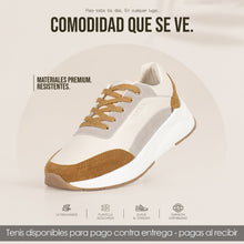 Cargar imagen en el visor de la galería, TENIS VLEZ TALC MUSTARD DAMA
