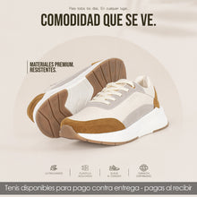 Cargar imagen en el visor de la galería, TENIS VLEZ TALC MUSTARD DAMA
