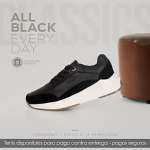 Cargar imagen en el visor de la galería, TENIS VLEZ NEGRO DAMA
