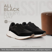 Cargar imagen en el visor de la galería, TENIS VLEZ NEGRO DAMA
